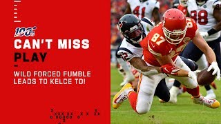 Chiefs WILD Forced Fumble Leads to Kelce TD [upl. by Nolava]