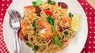 Pancit Canton Recipe  Filipino Egg Noodle StirFry  Pais Kitchen [upl. by Corinne]