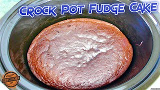 Crock Pot Chocolate Fudge Cake recipe  How to make video [upl. by Nauqyt]