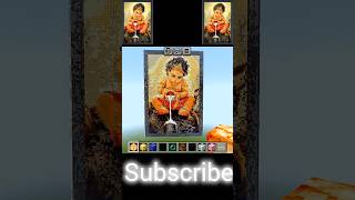 Hanuman Ji Pixelart in Minecraft 🥵short hanuman ytshort ram minecraft algrow decodingytviral [upl. by Kilah896]