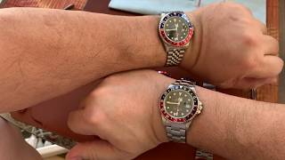 Adding a Jubilee bracelet to my 16710 Rolex Pepsi GMT Master II [upl. by Heaps443]