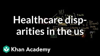 Health and healthcare disparities in the US  Social Inequality  MCAT  Khan Academy [upl. by Ihana]