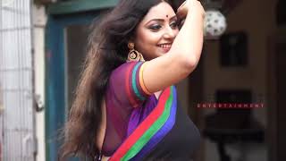 Saree Lover  Rupsa Black Transparent Saree  Exclusive Saree Photoshoot [upl. by Bryan]