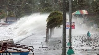 TYPHOON HAIYAN BATTERS THE PHILIPPINES  BBC NEWS [upl. by Latnahc]