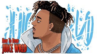 How To Draw JUICE WRLD step by step [upl. by Gussi]