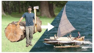 DUGOUT CANOE BUILD  Timelapse by Outbackmike [upl. by Jamieson679]