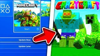 Minecraft PS4 Bedrock  How To Install CrazyCraft Modpack  Minecraft PS4 Bedrock Tutorial l [upl. by Sewellyn]