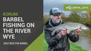 Barbel Fishing On The River Wye  Bolt Rigs For Barbel [upl. by Ellebanna]