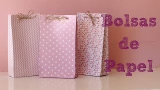 Bolsas de papel para regalo  DIY Manualidades fáciles [upl. by Noreht823]