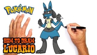 How to Draw Pokemon  Lucario [upl. by Aleicarg]