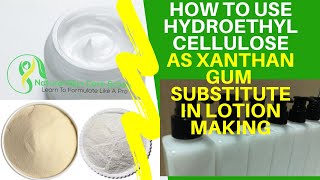 How To Use Hydroxyethyl Cellulose Powder HEC As Xanthan Gum Substitute In Lotion Making amp Cosmetics [upl. by Tfat]