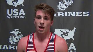 Travis Mastrogiovanni of New Jersey 2018 Cadet mens freestyle champion at 138 pounds [upl. by Meihar930]