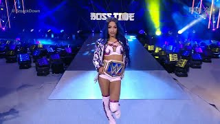 Sasha Banks Entrance As Smackdown Women’s Champion  Smackdown March 19 2021 [upl. by Trueman752]