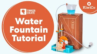 Build Your Own Water Fountain  Tinker Crate Project Instructions  KiwiCo [upl. by Assert]