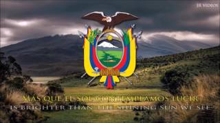 National Anthem of Ecuador ESEN lyrics  Himno Nacional del Ecuador [upl. by Martelle]