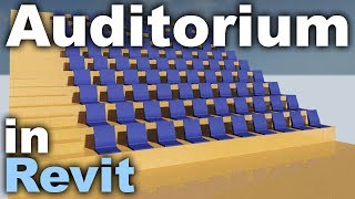 Auditorium in Revit Tutorial [upl. by Aiciles]