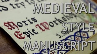 Medieval Style Manuscript  Making of [upl. by Notxap378]