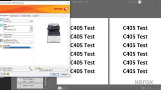 Xerox® VersaLink® C405 Color Multifunction Printer Saved Job [upl. by Yelrehs]