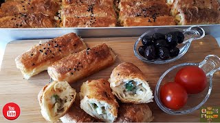 Soslu Peynirli Börek Nasıl Yapılır  Kol Börek Tarifi  Kol Böreği Yapımı [upl. by O'Connell]