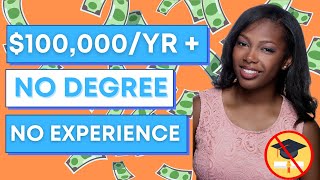 6 High Paying Jobs Without a Degree or Experience [upl. by Alby84]