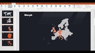 Morph map animation in PowerPoint tutorial DOWNLOAD FILE [upl. by Reniti]