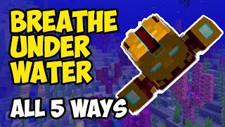 Minecraft 1214 How to Breathe Underwater 5 WAYS 2025 [upl. by Nyrad839]