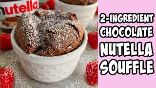 Nutella Soufflé Recipe shorts [upl. by Aiyt]