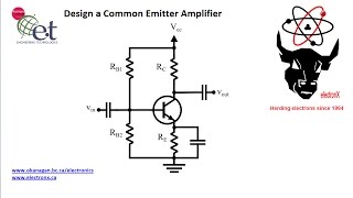 Design a Simple Common Emitter Amplifier [upl. by Ahsaet]