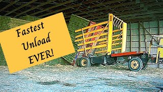 New Holland Bale Wagon complete load Empty to Full Timelapse [upl. by Koziel]