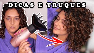 COMO SECAR CABELO COM DIFUSOR [upl. by Ihsoyim]