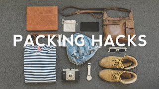 27 Travel PACKING HACKS  How to Pack Better [upl. by Tcideneb]