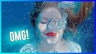 TESTING WATERPROOF MAKEUP UNDERWATER  NikkieTutorials [upl. by Rramed939]