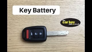 Honda Civic Accord Key Battery Change HOW TO [upl. by Dell612]