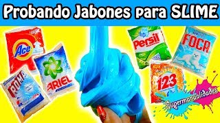 ¿Qué jabón polvo sirve para Slime  Supermanualidades [upl. by Aikit]