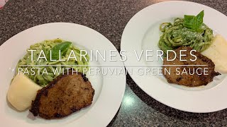 Tallarines Verdes Pasta with Peruvian Green Sauce [upl. by Oicinoid]