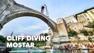 World Class Cliff Diving on the Stari Most Bridge  Red Bull Cliff Diving 2015 [upl. by Itnuahsa535]