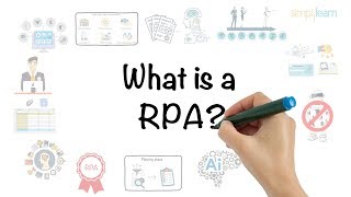 RPA In 5 Minutes  What Is RPA  Robotic Process Automation  RPA Explained  Simplilearn [upl. by Mill]