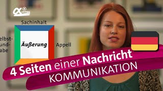 Die 4 Seiten einer Nachricht Schulz von Thun  Kommunikation  alpha Lernen erklärt Deutsch [upl. by Allveta]