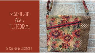 Marji Zip Bag Tutorial [upl. by Sension]