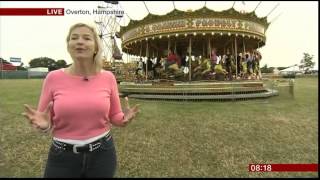 Carol Kirkwood At Carfest Overton Hampshire [upl. by Stewart]