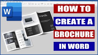 How to Design a Brochure in Word  Microsoft Word Tutorials [upl. by Rudolph]