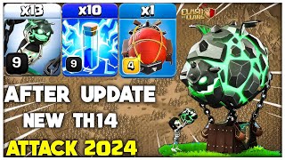 AFTER UPDATE New TH14 LavaLoon Attack Strategy in Clash of Clans [upl. by Lenee]