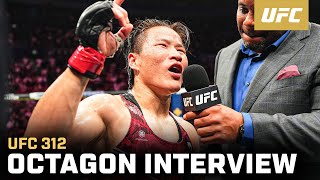 Zhang Weili Octagon Interview  UFC 312 [upl. by Shell]