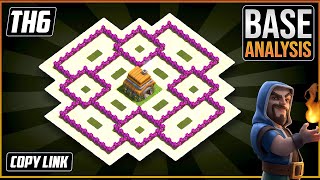 The BEST TH6 HYBRIDTROPHYdefense Base 2021 Town Hall 6 Hybrid Base Design  Clash of Clans [upl. by Gerstner]