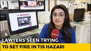 CCTV Footage Decodes How Tis Hazari Violence Started  NDTV Newsroom Live [upl. by Bourke926]