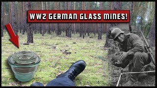 WW2 Metal detecting  German glass mines everywhere [upl. by Itsirhc]