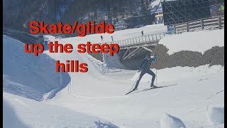 How to Cross Country Ski V1 offset skate up steep hills [upl. by Anton755]