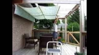 DIY Retractable Pergola Canopy Awning [upl. by Rosemary]