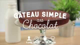 Gâteau inratable et ultra simple au chocolat  CuisineAZ [upl. by Klimesh]