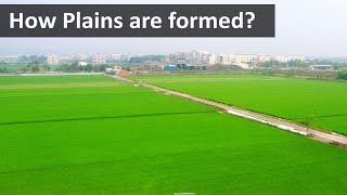 How plains are formed  Geography terms [upl. by Adeuga]